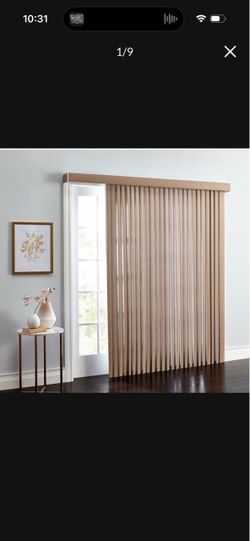 new vertical blinds 78" wide 84" length