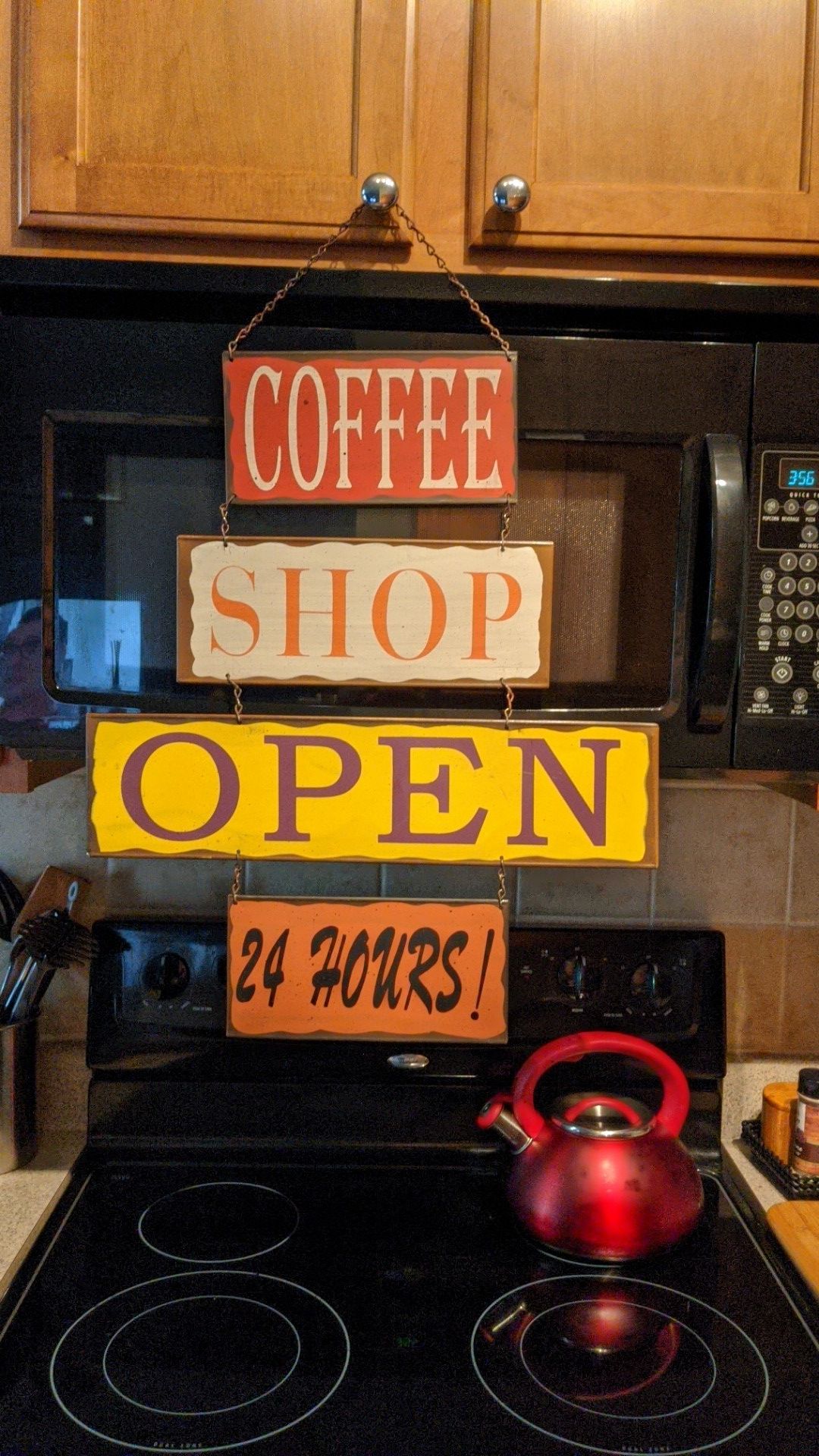 Coffee Shop. Metal sign