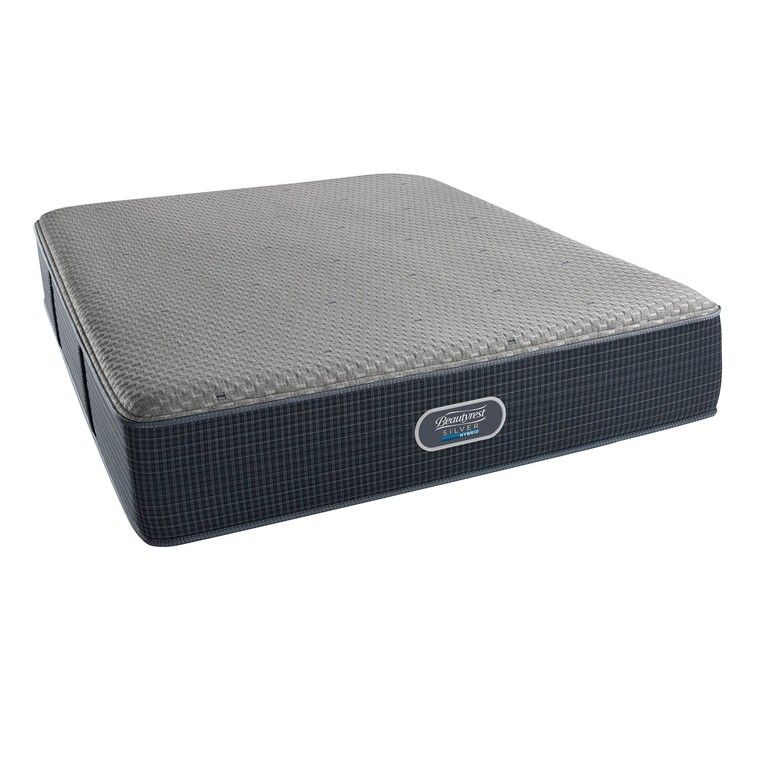 Queen Hybrid Woodhaven Mattress with platform bed frame