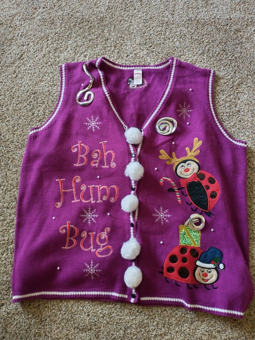 Christmas Vest Women's 3X