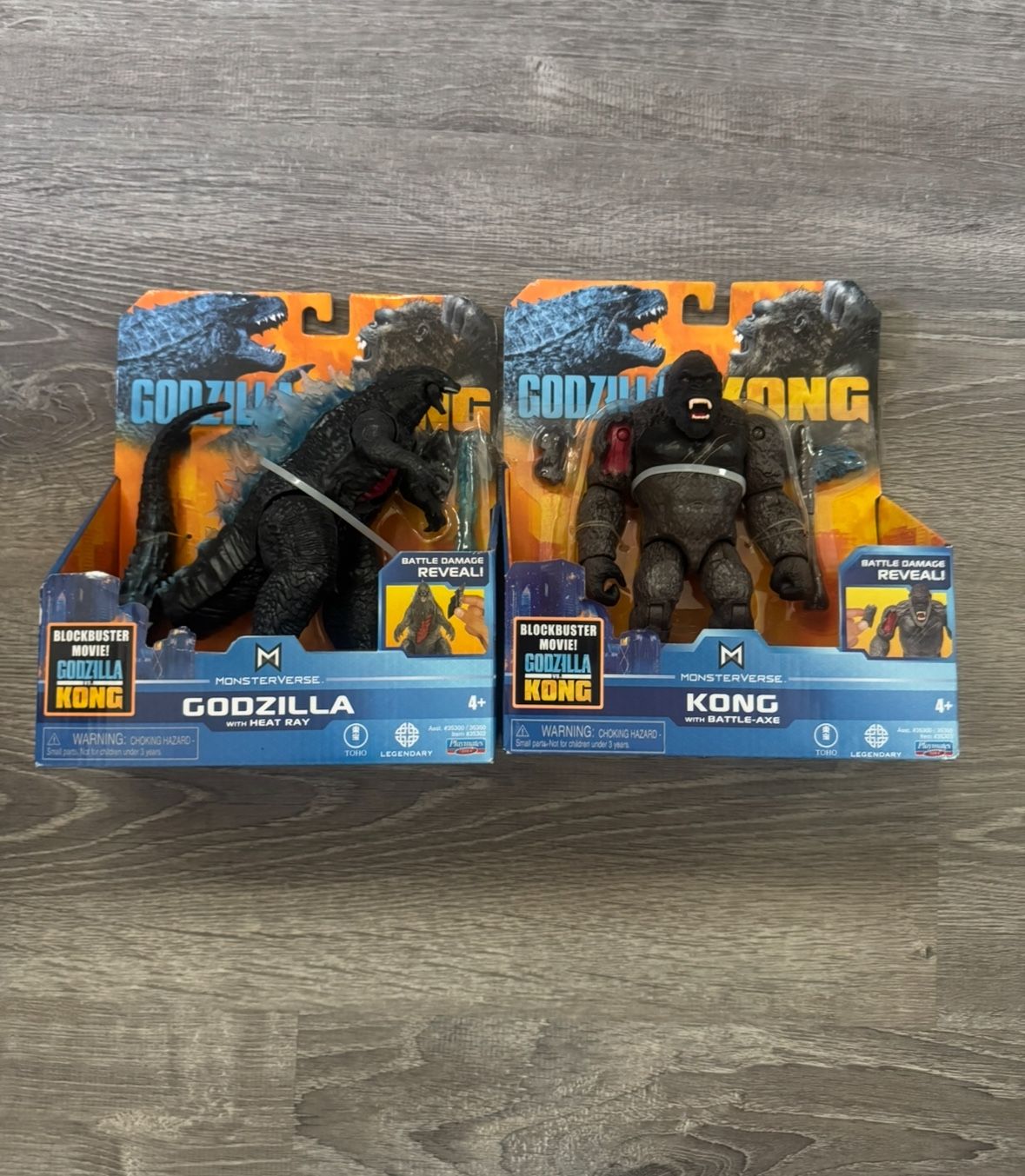 King Kong And Godzilla Monsterverse Figures 2 In 1