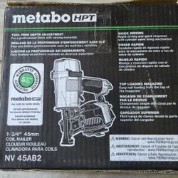 Metabo 1-3/4-in 15 -Degree Pneumatic Coil Roofing Nailer #8447