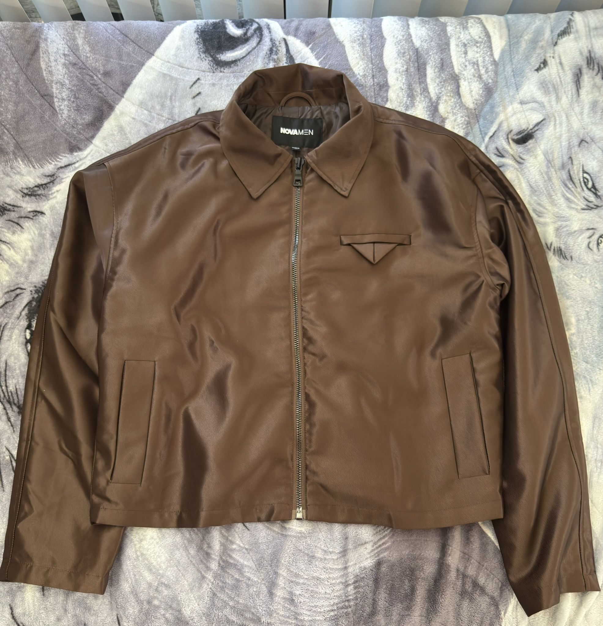 U Get Me Satin Cropped Jacket