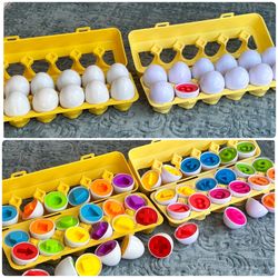 24 Shape & Number Eggs