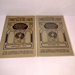 The Camera Magazine 1902 January & October Antique Photography CYKO Ads