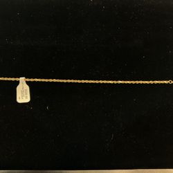 14KT Rope Bracelet 39815-4
