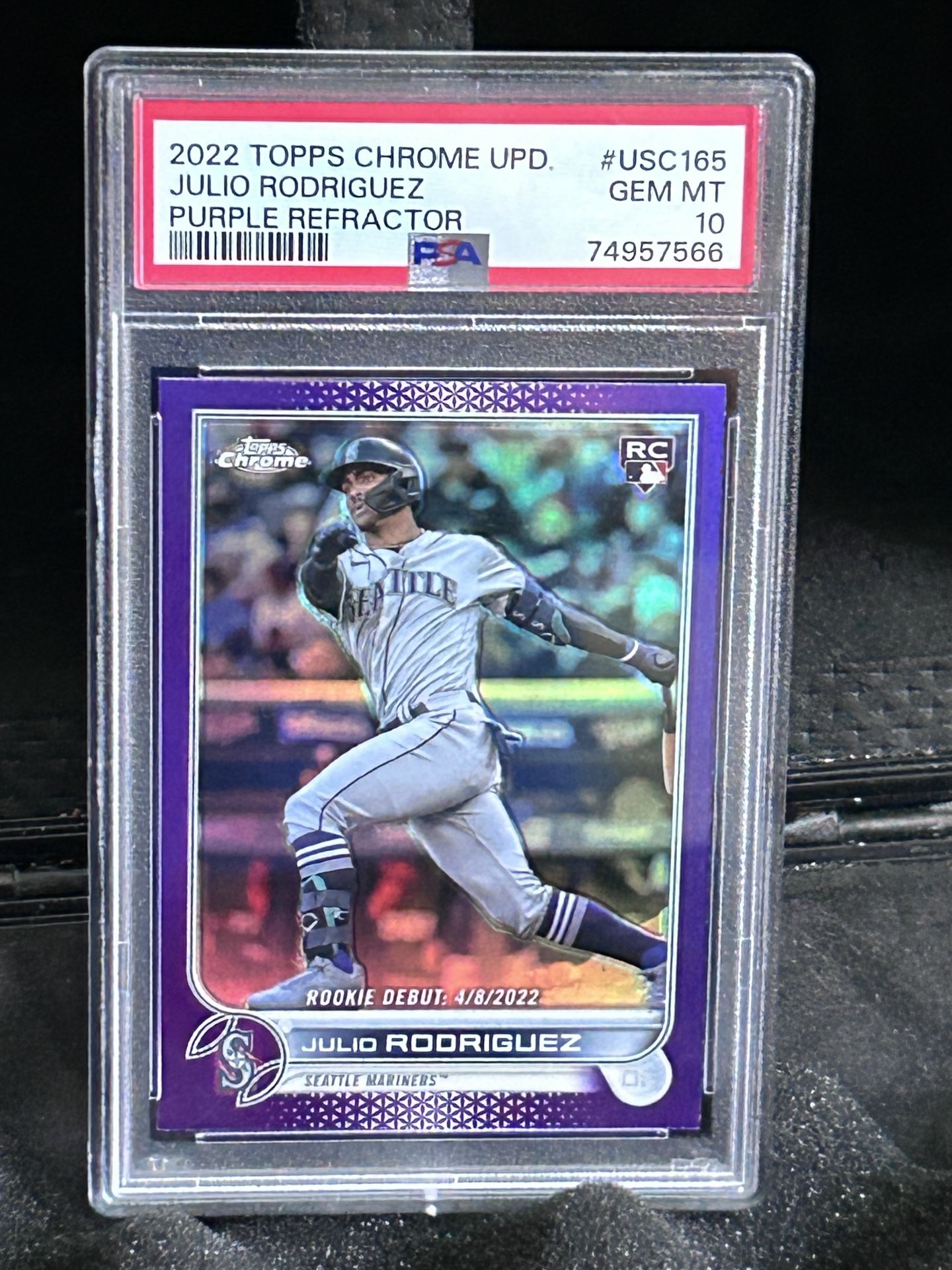 🔥 2022 Topps Chrome Update- Julio Rodriguez (RC) Purple