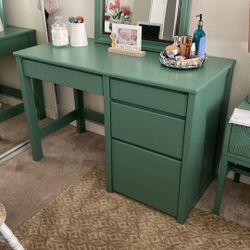 Beautiful Just Painted Vanity/ Desk Solid Wood