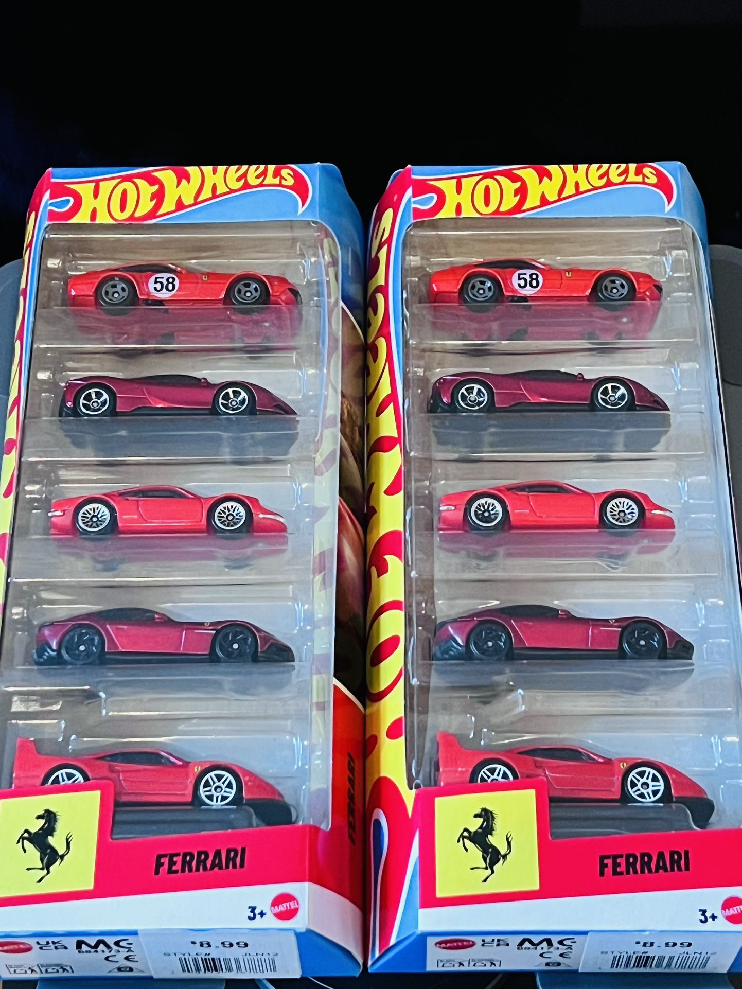 Hot Wheels Ferrari 5-Pack Set โ Brand New / Sealed ๐ฅ๐