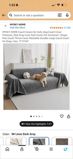 Gray Couch Cover
