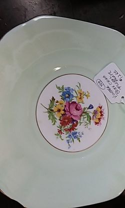 Vintage bone china floral plate