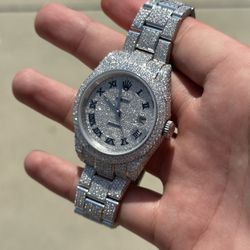 Iced Out Moissanite Watch 
