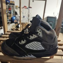 Jordan 5 Anthracite Size 9.5 Mens(100 Percent Full Authentic!)