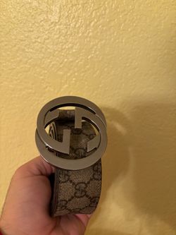 Gucci GG Supreme Belt with Interlocking G Buckle