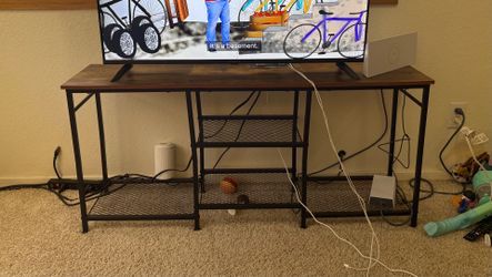 tv stand with charge outlet