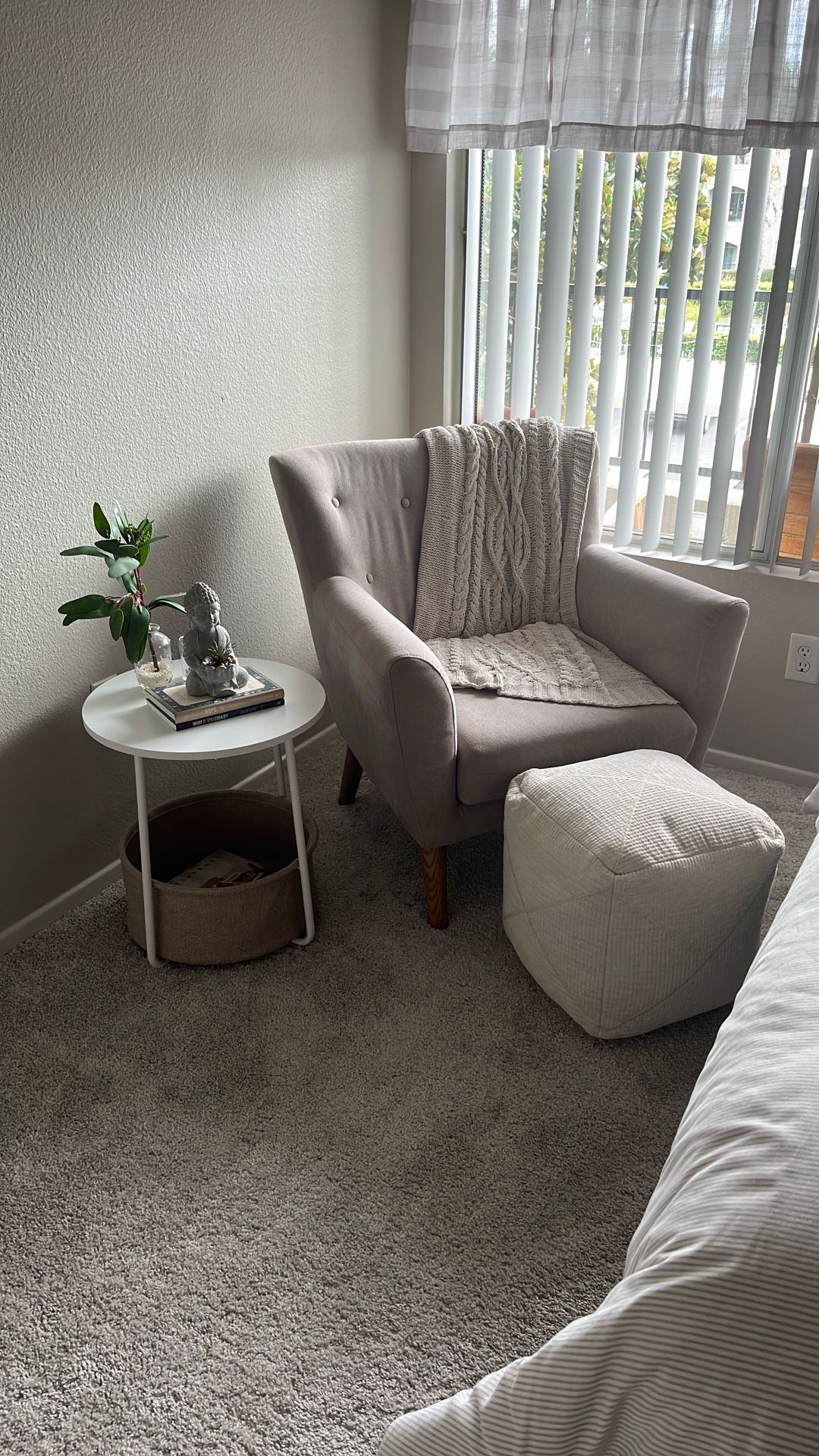 Foot Stools (cube) off white - so comfy!