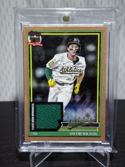 91R-JWI Jacob Wilson 2026 Topps - 1991 Topps Baseball 35th Anniversary Green Relics Gold (Series One)