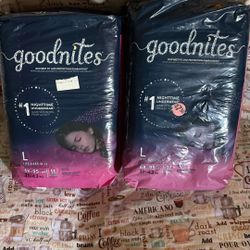 Night Pull Ups 68-95 Pds Size Large 2-$15