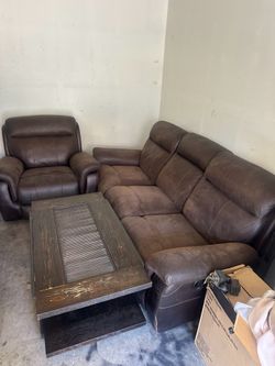 Rustic living room set