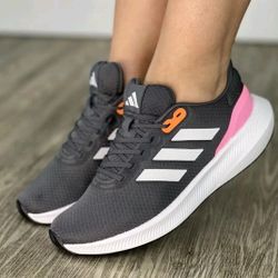 Adidas Run Falcon 3.0 Women’s Running Shoe Gray Sneakers Training Footwear #564 size 7