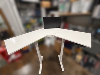 L Shape electric standing desk