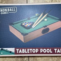 Tabletop Pool Table
