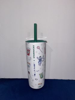 Starbucks Roller Rabbit Stainless Steel Tumbler - Coffeehouse Bonanza Pattern