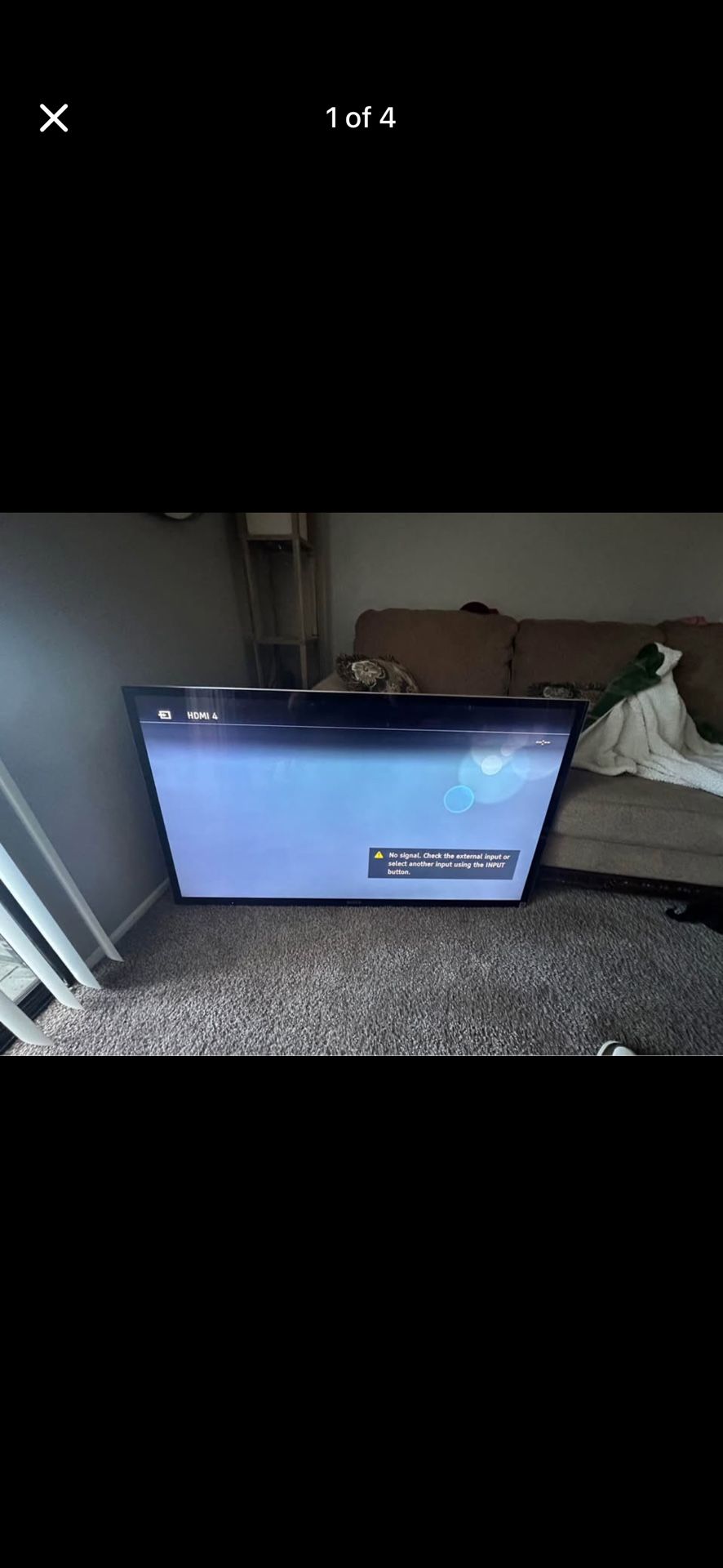 Sony Bravia 55” Flat Screen Tv W/ Chromecast