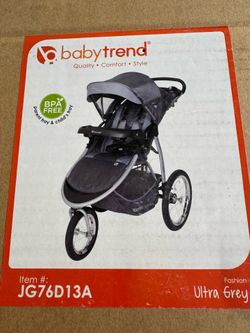 Baby Trend Expedition Race Tec Jogging Stroller – Ultra Grey – New