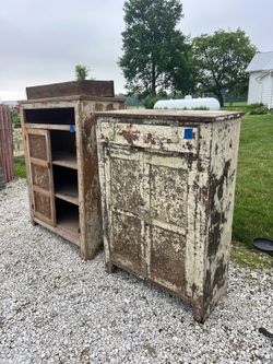 Very old Pie Safe in early paint