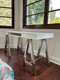 Pottery Barn White Desk / Vanity