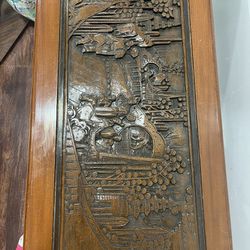 Antique Chinese Art Wood Carving