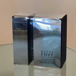 Very Rare Discontinued Gucci Envy For Men With Box Large 100ml EDT Eau De Toilette Spray