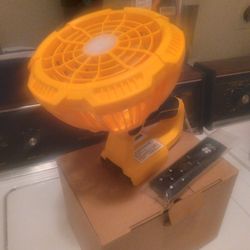 Portable Fan With Light And Remote New