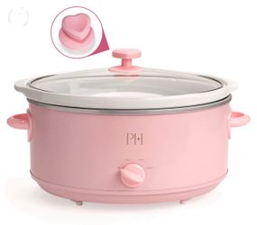 Paris Hilton Pink Slow Cooker with Glass Lid
