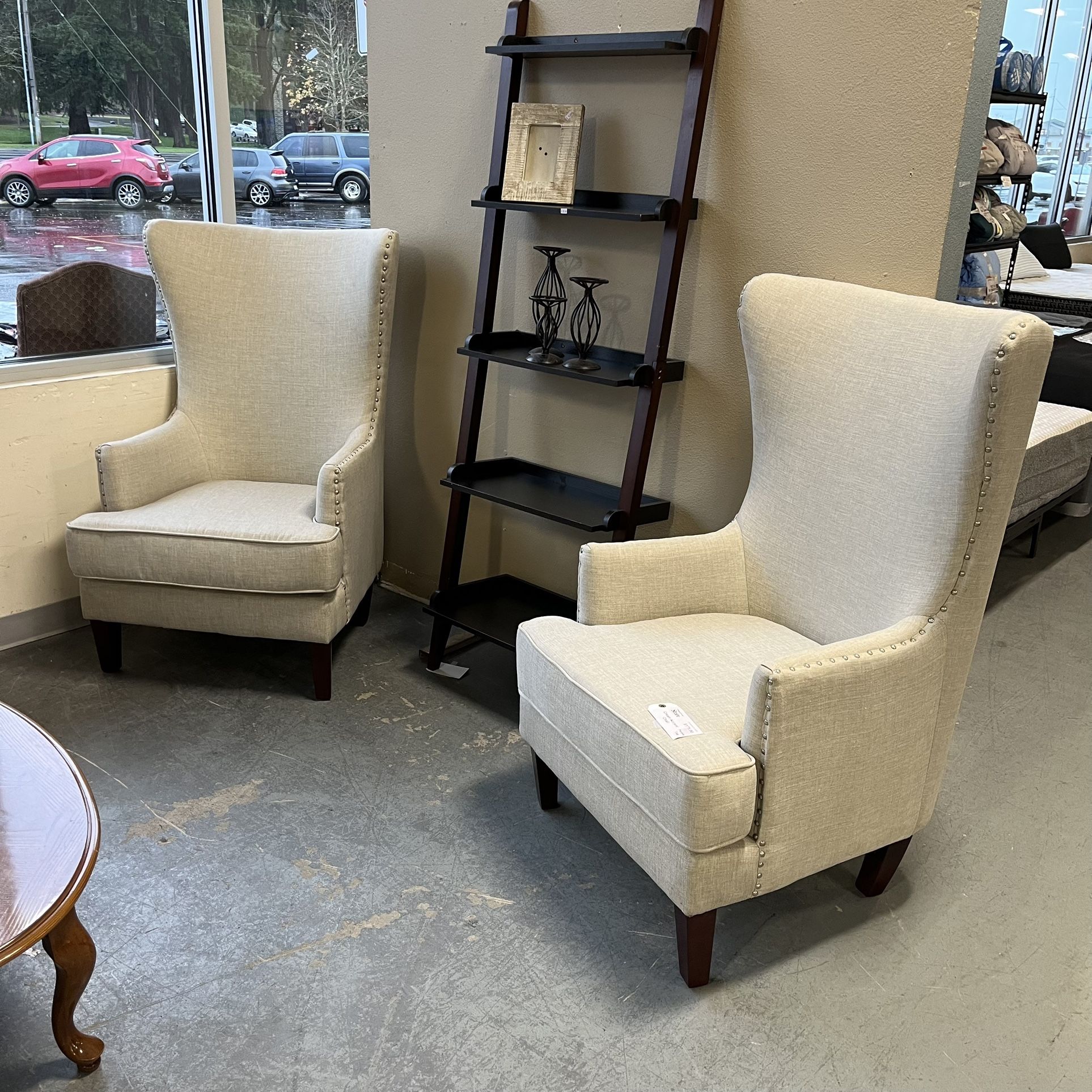 Tall Wingback Accent Chair (in Store)