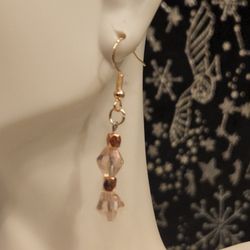 Peach Gold Earrings