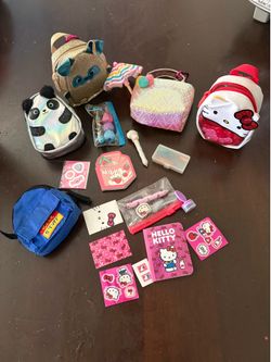 Real littles hello kitty and other mini backpacks