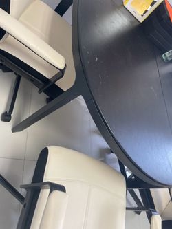 Conference table and chairs