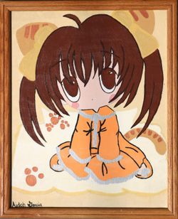 Puchiko Petit Charat from anime DiGi Charat original acrylic