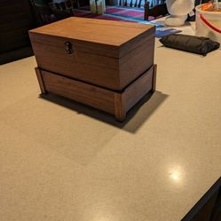Keepsake Box / Jewelry Box/ Handmade, Solid Walnut