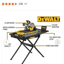 DEWALT
10 in. High Capacity Wet Tile Saw with Stand