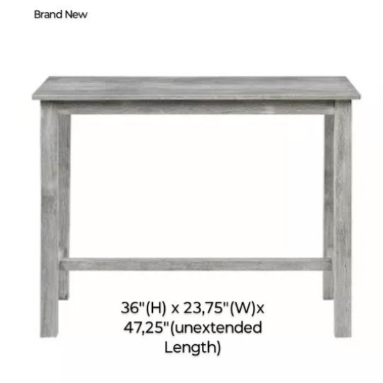 Brand New Threshold Counter Height Pub Table Gray Wash