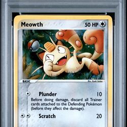 Meowth Holo #013 Black Star Promo 2003 Pokemon - PSA 9