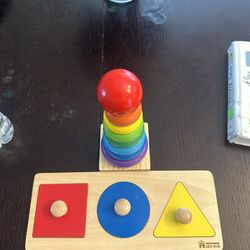 Shape puzzle and stacking toys