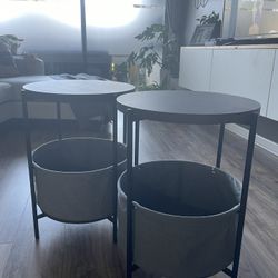 2 Round Side Accent Tables