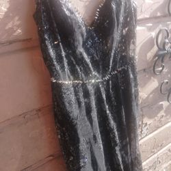 Black Prom Dress  SizeL