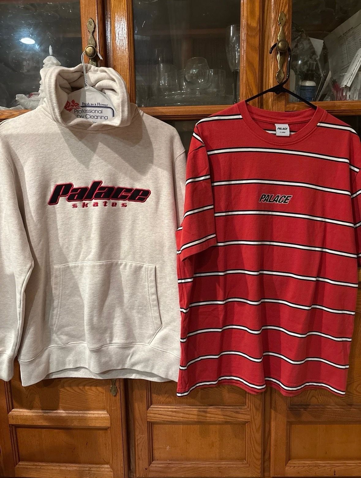 Palace skateboard hoodie + tee combo GREAT DEAL. Men sz L large supreme stussy nike