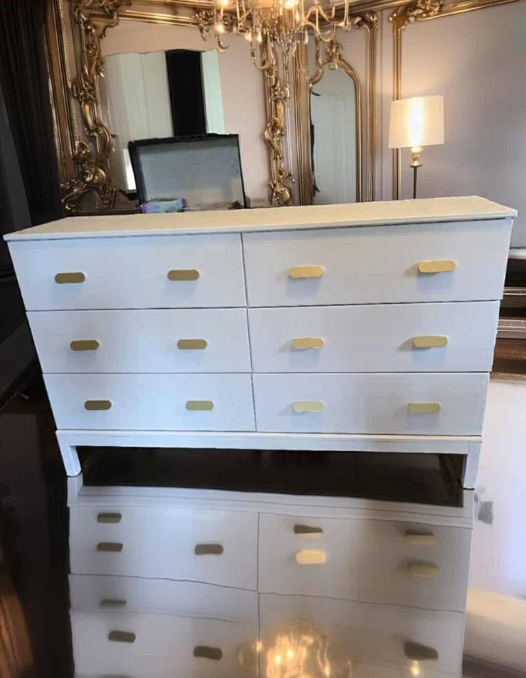 White Dresser Solid