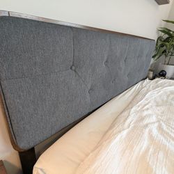 Mid-Century Modern Bedframe w/ Headboard
